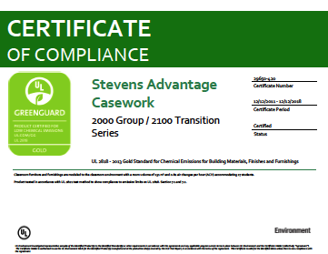 Stevens Advantage Casework 2000 Group / 2100 Transition Series